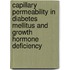 Capillary permeability in diabetes mellitus and growth hormone deficiency