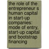 The role of the entrepreneur s human capital in start-up companies: Mode of entry, start-up capital and bootstrap financing door David Helleboogh