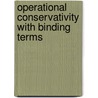 Operational conservativity with binding terms door C.A. Middelburg