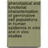 Phenotypical and functional characterisation of germinative cell populations in human epidermis in vitro and in vivo studies