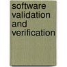 Software validation and verification by N. van Vught-Hage