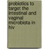 Probiotics To Target The Intestinal And Vaginal Microbiota In Hiv