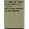 Novel alkoxysilane comonomers for 1-pack post-crosslinkable latex systems door H.A. Molenaar