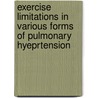 Exercise limitations in various forms of pulmonary hyeprtension door P. Bresser