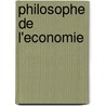 Philosophe de l'economie door F. Guala