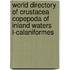 World directory of Crustacea Copepoda of inland waters I-Calaniformes