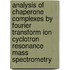 Analysis of chaperone complexes by Fourier transform ion cyclotron resonance mass spectrometry