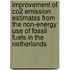 Improvement Of Co2 Emission Estimates From The Non-energy Use Of Fossil Fuels In The Netherlands