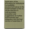 Application Of The Procedure For Institutional Compatibility Assessment (pica) To The Implementation Of The Eu Nitrate Directive In Midi-pyrenees. Evaluation And Suggestions For Further Improvement And Integration Into The Final Version Of Seamless-if door S. Lemeilleur