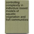 Controlling complexity in individual-based models of aquatic vegetation and fish communities