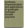 Synthesis, characterization and applications of quadruple hydrogen bonded polymers by W.P.J. Appel