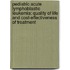Pediatric acute lymphoblastic leukemia: quality of life and cost-effectiveness of treatment