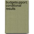 Budgetsupport: Conditional results