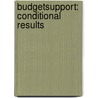 Budgetsupport: Conditional results door Geske Dijkstra