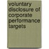 Voluntary disclosure of corporate performance targets