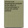 Clinical and fundamental analysis of the effect of immunotherapy in renal cell cancer patients by N.C.V. Verra