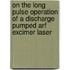 On the long pulse operation of a discharge pumped ArF excimer laser