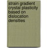 Strain gradient crystal plasticity based on dislocation densities door L.P. Evers
