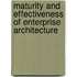 Maturity and Effectiveness of Enterprise Architecture