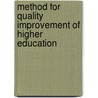 Method for quality improvement of higher education door H. Baeyens