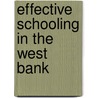 Effective schooling in the West Bank door F.I.M. Shalabi