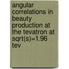 Angular correlations in beauty production at the Tevatron at sqrt(s)=1.96 TeV door D.A. Wijngaarden