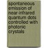 Spontaneous emission of near-infrared quantum dots controlled with photonic crystals