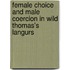 Female choice and male coercion in wild Thomas's langurs
