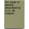 The types of diptera described by J.C.H. de Meijere by Harry de Jong