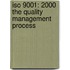 Iso 9001: 2000 The Quality Management Process