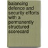 Balancing Defence and Security Efforts With a Permanently Structured Scorecard