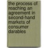 The process of reaching an agreement in second-hand markets of consumer darables