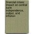 Financial crises: Impact on central bank independence, output, and inflation