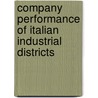 Company performance of Italian industrial districts door J.J. van 'T. Hooft