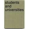 Students and universities by P. Westerweel