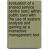 Evaluation Of A Shared Service Centre (ssc) Within Public Care With The Use Of System Analysis And Gaming As A Interactive Management Tool door J. Bouman