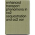 Enhanced Transport Phenomena In Co2 Sequestration And Co2 Eor