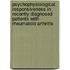 Psychophysiological responsiveness in recently diagnosed patients with rheumatoid arthritis