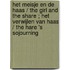 Het meisje en de haas / The girl and the share ; Het verwijlen van haas / The hare 's sojourning