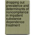 Dropping out prevalence and determinants of noncompliance in impatient substance dependence treatment