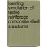 Forming simulation of textile reinforced composite shell structures