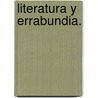 Literatura y errabundia. door A. Grohmann