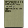 Advanced use of a split hopkinson bar setup. application to trip steels door J. Slycken