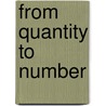 From quantity to number door T. Gebuis