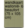 Wandkaart Wallonië- 6 Beaufort (75 x 105 cm) door Eddy Tant