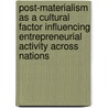 Post-materialism as a cultural factor influencing entrepreneurial activity across nations door R. Thurik