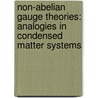 Non-Abelian Gauge Theories: Analogies in Condensed Matter Systems by B.W.A. Leurs