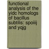 Functional Analysis Of The Yidc Homologs Of Bacillus Subtilis: Spoiiij And Yqjg door M.J. Saller