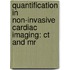 Quantification In Non-invasive Cardiac Imaging: Ct And Mr