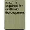 Runx1 is required for erythroid development by B.P. van Riel